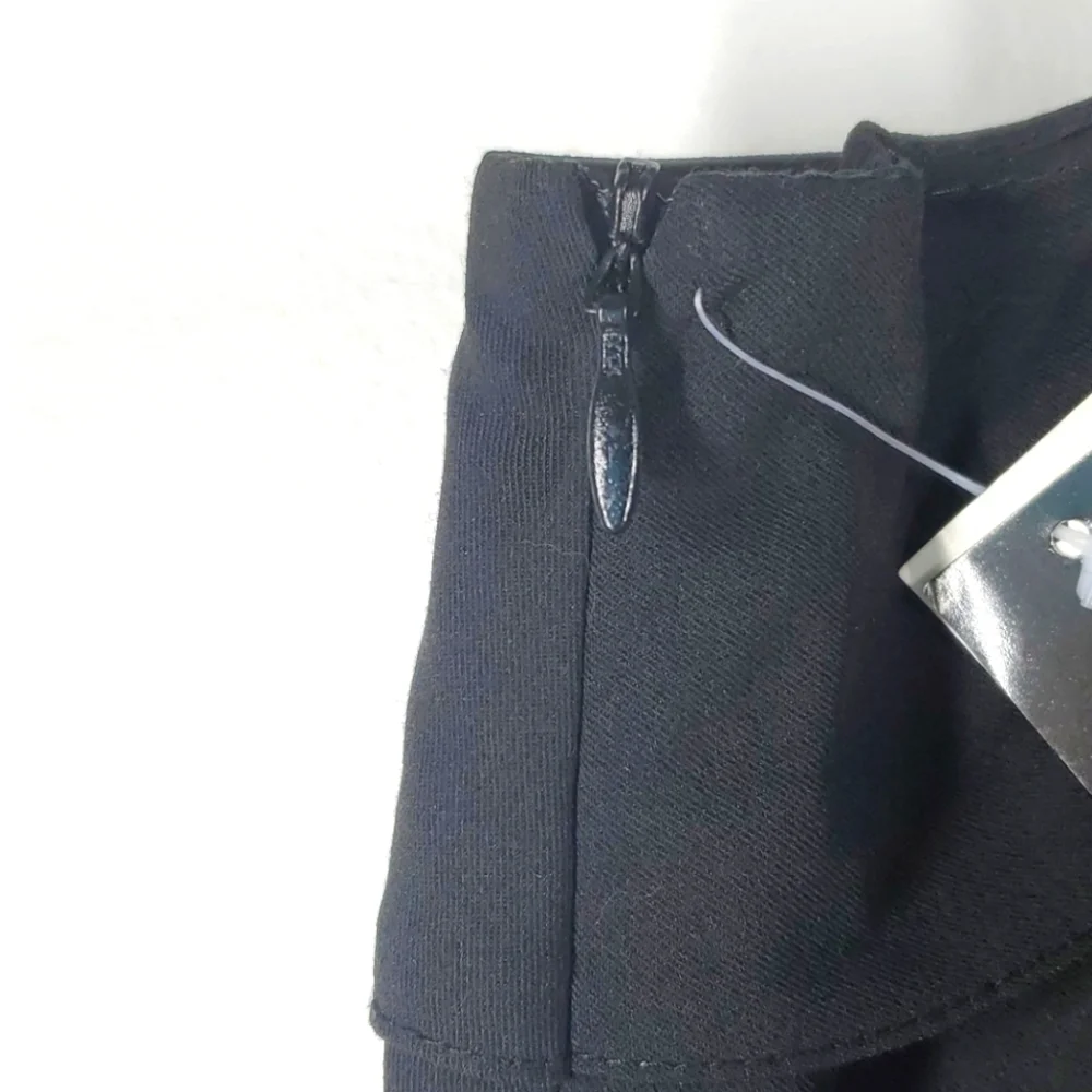 Larry Levine Black Tiered Ribbon Pencil Skirt Career Office Size 14 NWT - Picture 4 of 11